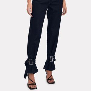 WeWoreWhat Paperbag Straight Ankle Pant